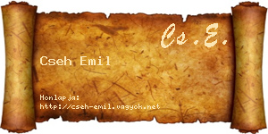 Cseh Emil névjegykártya